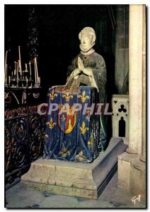 Postcard Modern Berry Bourges Cher Statue of Jeanne de Boulogne Duchess