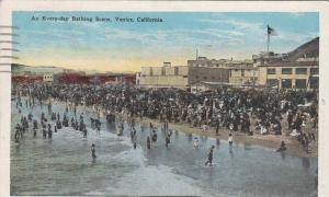 LP06  Venice, California, CA, postcard, Bathing Beach.