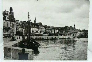 Vintage Rp Postcard Trouville The Quay Calvados 1950s Real Photo