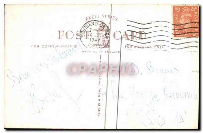 Postcard Waterfall and Old Pier Pavilion Southend On Sea