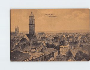 Postcard Gesamtansicht, Göttingen, Germany