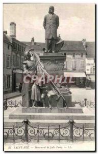 Old Postcard Saint Die Monument Jules Ferry