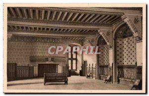 Old Postcard Chateau de Pierrefonds Oise Reception Room