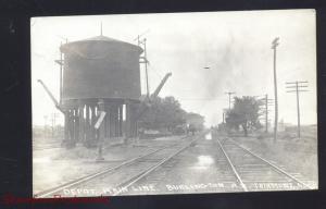 RPPC FAIRMONT NEBRASKA BURLINGTON RAILROAD DEPOT VINTAGE REAL PHOTO POSTCARD