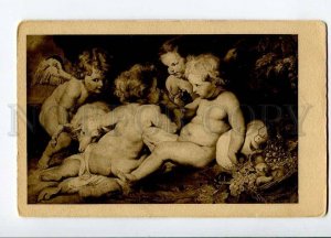 3015839 Nude ANGELS & CHRIST by RUBENS Vintage Card