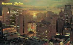 USA Houston Skyline Vintage Postcard 08.13