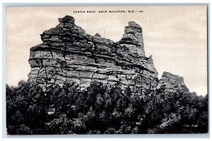 1946 Castle Rock Nature View Near Mauston Wisconsin WI, Detroit MI Postcard
