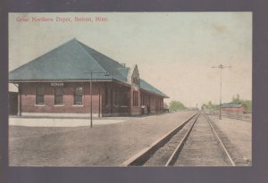 Benson MINNESOTA 1909 DEPOT Train Station GREAT NORTHERN RAILROAD GNRR Railway