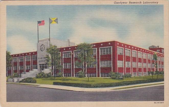 Ohio Akron Goodyear Research Laboratory 1957 Curteich