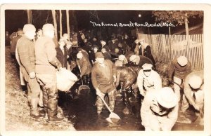 Beulah Michigan Annual Smelt Run Real Photo Vintage Postcard AA71953