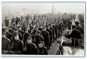 c1910's Army Soldier Prague Czech Republic RPPC Photo Unposted Antique Postcard