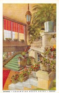 CHICAGO, Illinois    EDGEWATER BEACH HOTEL-3 Interior Cards   c1920's Postcard
