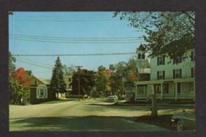 ME Lincoln Hotel Village Square CORNISH MAINE Postcard