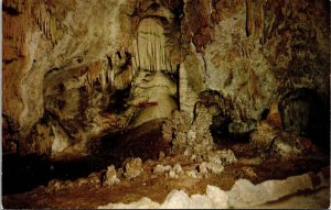 Frozen Waterfall Carlsbad Caverns National Park New Mexico Chrome Postcard 