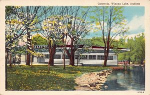 Linen Postcard Cafeteria in Winona Lake, Indiana~129181