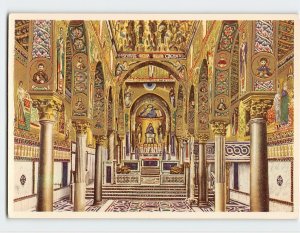 Postcard Central altar, Palatin Chapel, Palermo, Italy