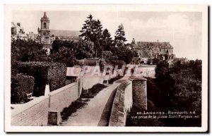 Old Postcard Langres Ramparts Pictures Taking Place Saint Ferjeux