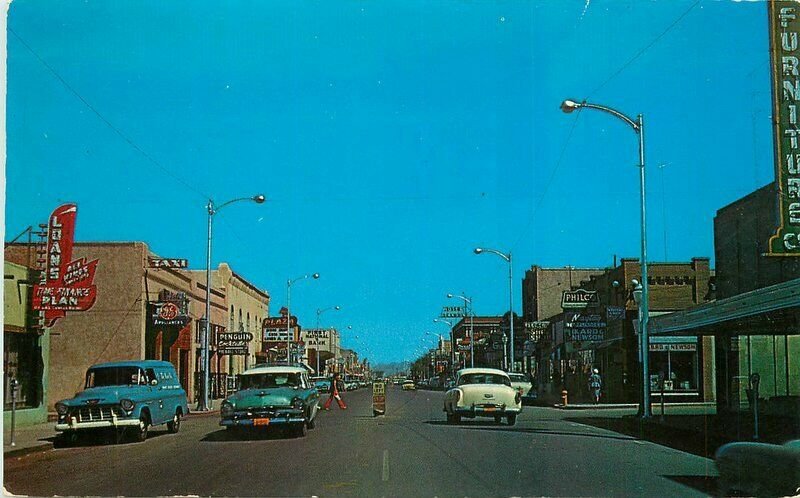 Autos Dana Ana County Las Cruces New Mexico #21 1950s Postcard Schaaf 20-6616