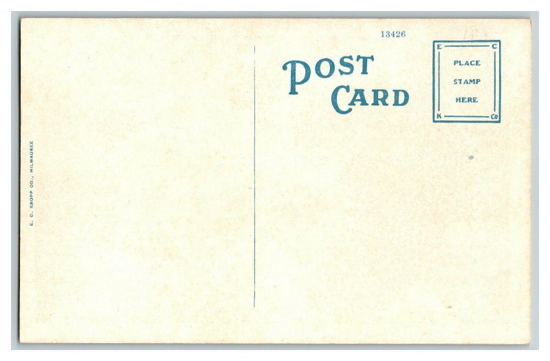 Senior High School Chanute Kansas Postcard