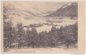 L'Hiver Dans Les MONTAGNES, Jura, Switzerland , 1901-07 ; TUCK