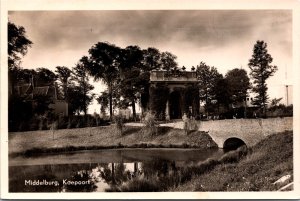 Netherlands Middelburg Koepoort Vintage RPPC C019