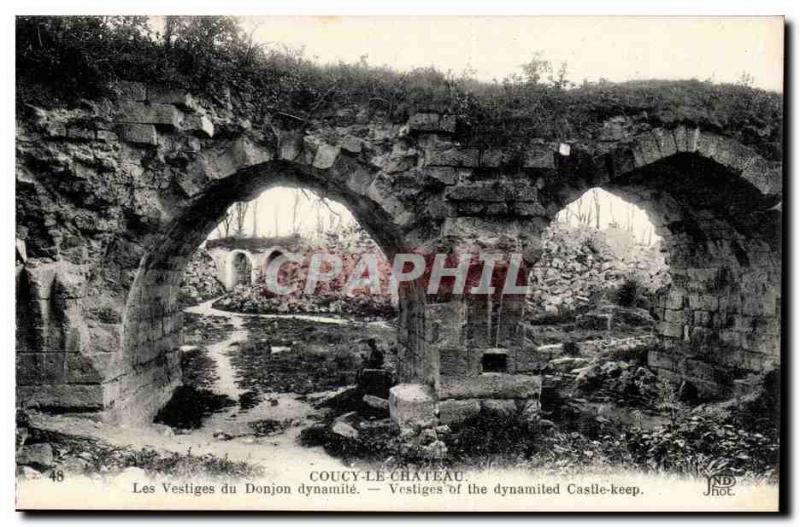 Couchy Chateau - The Remains of the Dungeon dynamite - Old Postcard