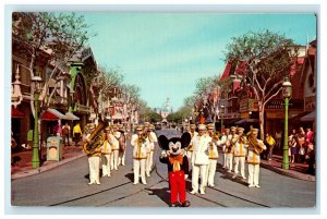 c1960s Mickey Mouse and Disneyland Band Anaheim California CA Postcard