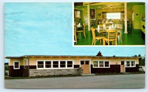 NEWCASTLE, New Brunswick Canada ~ Roadside FRENCH FORT RESTAURANT 1973 Postcard