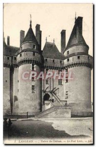 Old Postcard Langeais Entree du Chateau Le Pont Levis