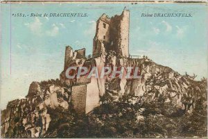 Postcard Old Ruin Drachenfels 1882