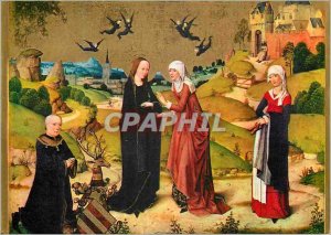 Postcard Modern Pinakothek Munchen Visitation die Heimsuchung Marienlebens Me...