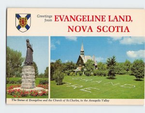 Postcard Greetings from Evangeline Island, Canada