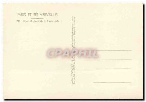 Postcard Modern Marvels Paris and Pont and Place de la Concorde