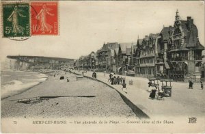 CPA MERS-les-BAINS vue générale de la Plage (807521)