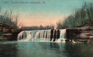 Vintage Postcard Cataract Falls Near Indianapolis Indiana IN F. W. Woolworth Pub