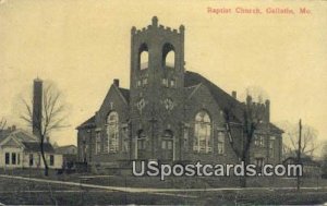 Baptist Church - Gallatin, Missouri MO Postcard