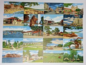 1950's Monterey Bay Empire Post Cards Litho-Graph of 20 Colorful Views PB11