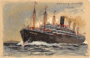 President Grant Hamburg-American Line Ship 