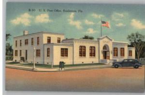 Linen Postcard-Bradenton,Florida US Post Office..FL