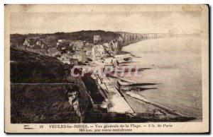 Veules les Roses - Generale view of the beach - Old Postcard