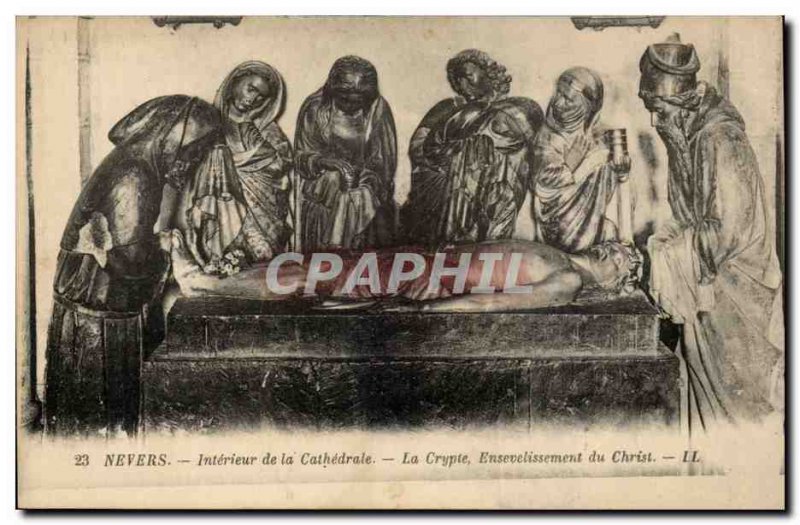 Nevers - Interior of the Cathedral - Crypt - Old Postcard