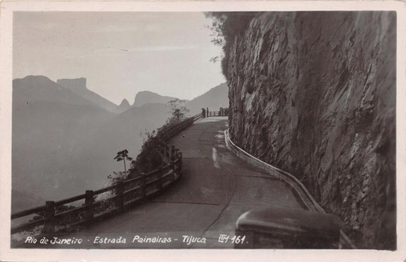 RIO DE JANEIRO BRAZIL~ESTRADA PAINEIRAS TIJUCA~LTM #161 PHOTO POSTCARD 1920-30s