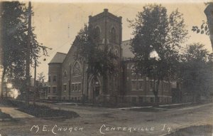 c.'11, RPPC Real Photo,Methodist, M.E. Church, Centerville, IA, Old Postcard