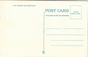 Postcard NY Adirondacks Lake Placid High School