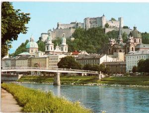 Austria, Salzburg, Salzach, unused Postcard
