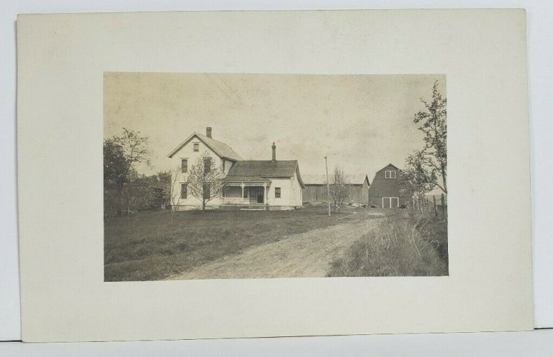 Rppc Uncle Leer & Aunt Nettie's House on the Hill c1908 Postcard N17