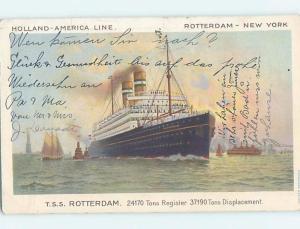1920's postcard of NAMED IDENTIFIABLE BOAT hp8470