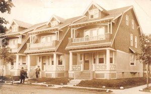 Block Island Rhode Island Residence Lawn Mower Real Photo Postcard AA71203