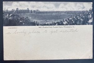 Mint USA Real Picture Postcard Franklin Field football Game Philadelphia Pa