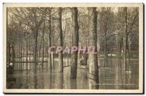 Neuilly Argenson Old Postcard Boulevard Floods January 1910